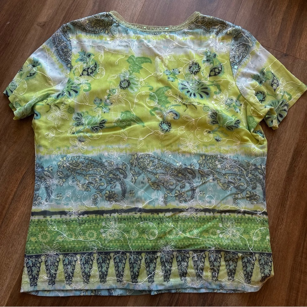 City Girl Nancy Bolen Fairycore Boho Floral Top Whimsigoth Cottagecore Blouse - Picture 9 of 10